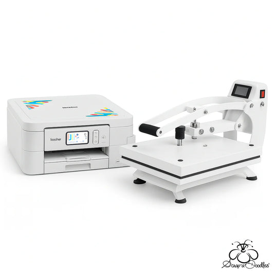 Brother SP-1 Sublimation Printer plus Semi-Auto Pro High Pressure - Heat Press Machine Bundle
