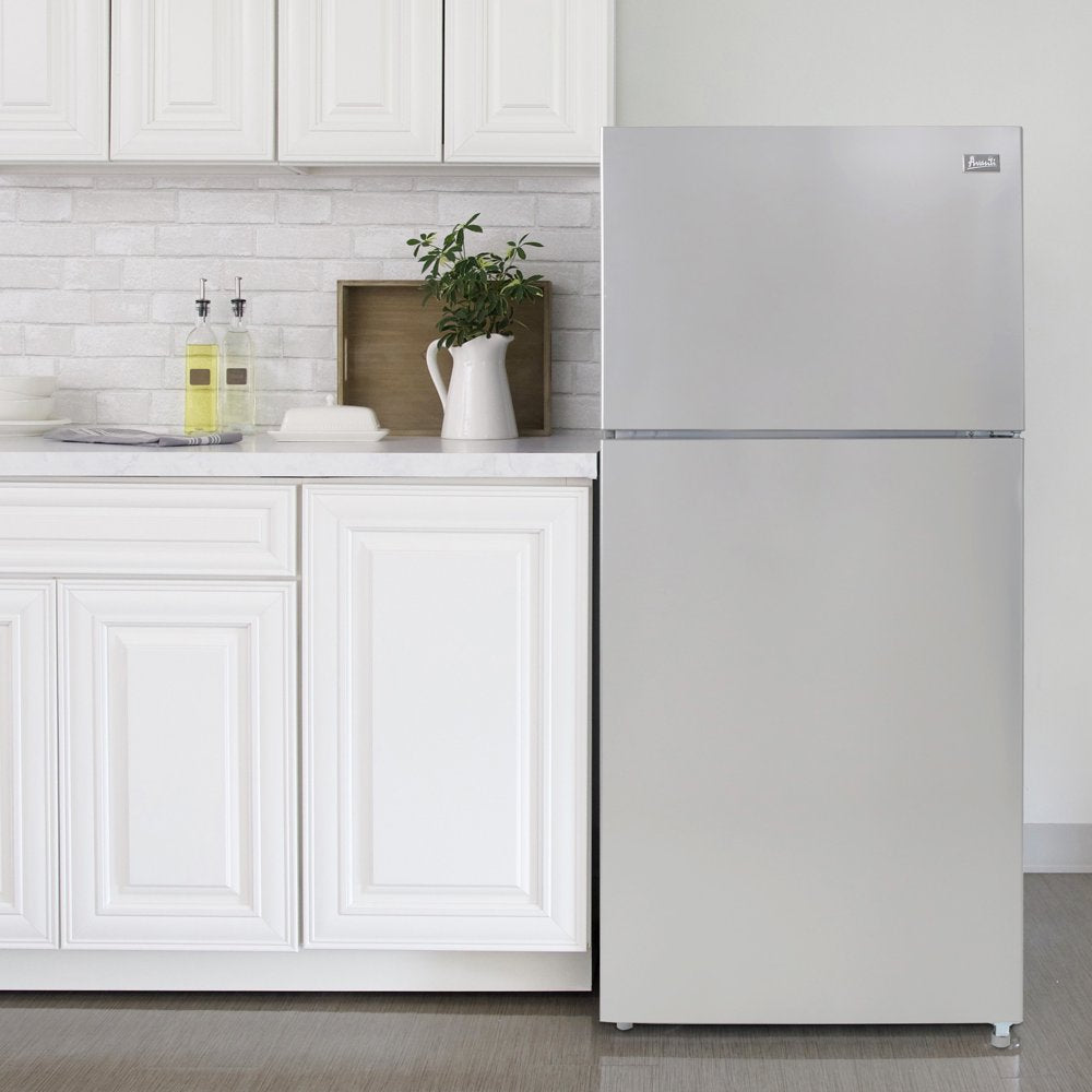 Frost-Free Apartment Size Standard Door Refrigerator, 18.0 Cu. Ft. Capacity, in Stainless Steel (FF18D3S-4)