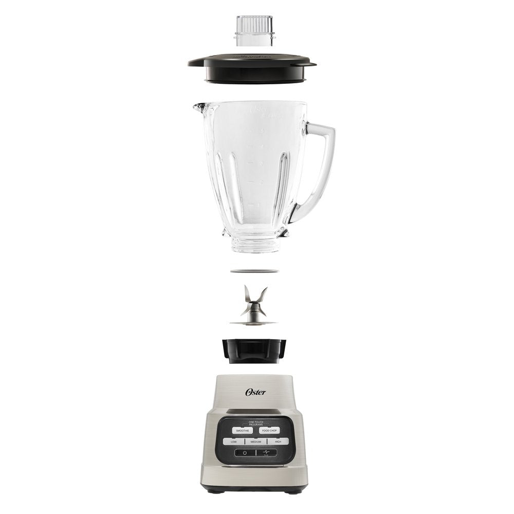 One-Touch Blender with Auto-Programs and 6-Cup Boroclass Glass Jar