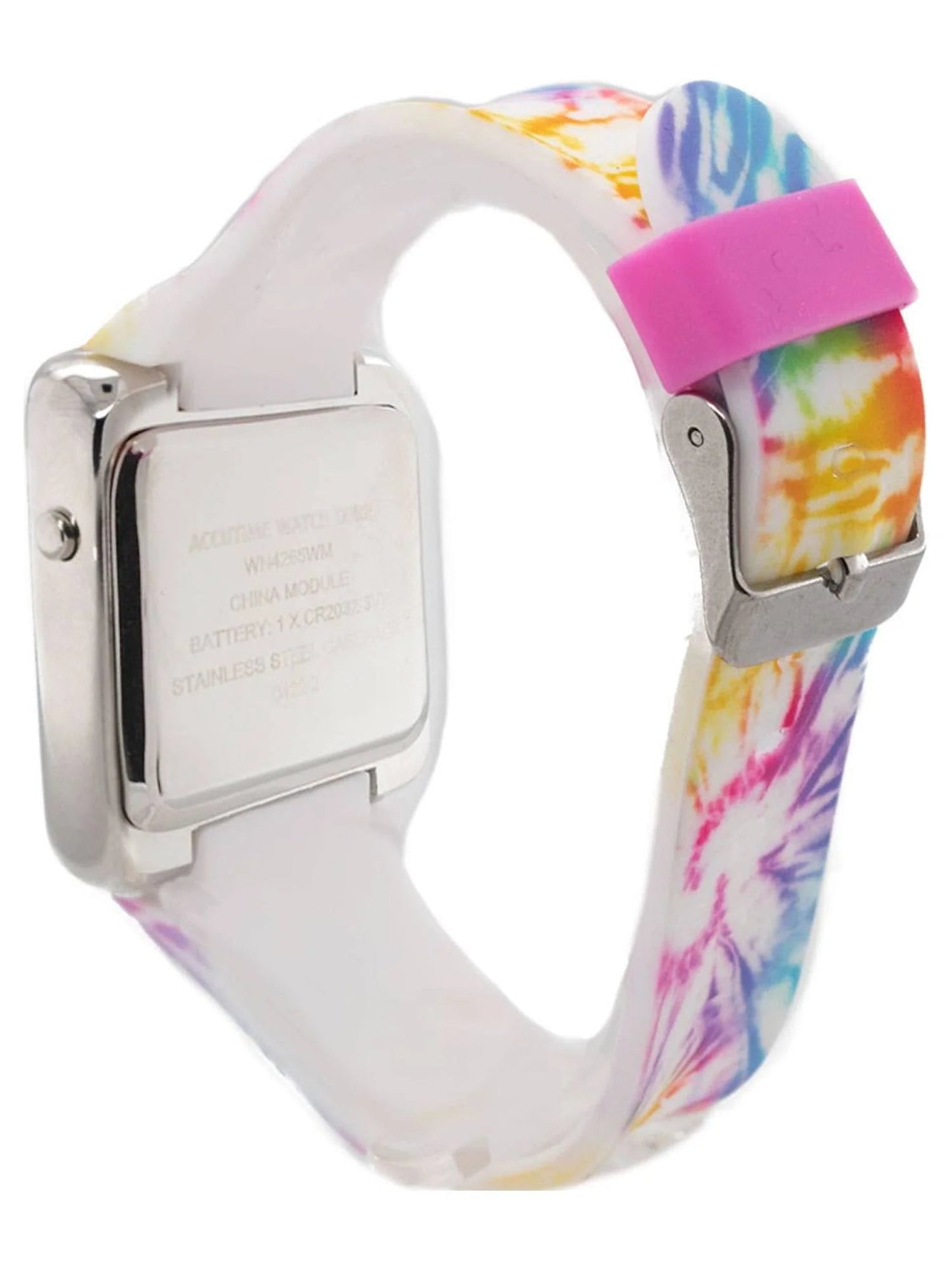 Childrens & Adult LED Watch with Pink Tie Dye Strap (WN4265WM)