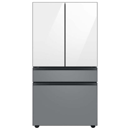 Bespoke 4-Door French Door Refrigerator Panel - Bottom Panel - Gray Glass