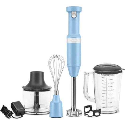 Cordless Variable Speed Hand Blender with Chopper and Whisk Attachment - KHBBV83