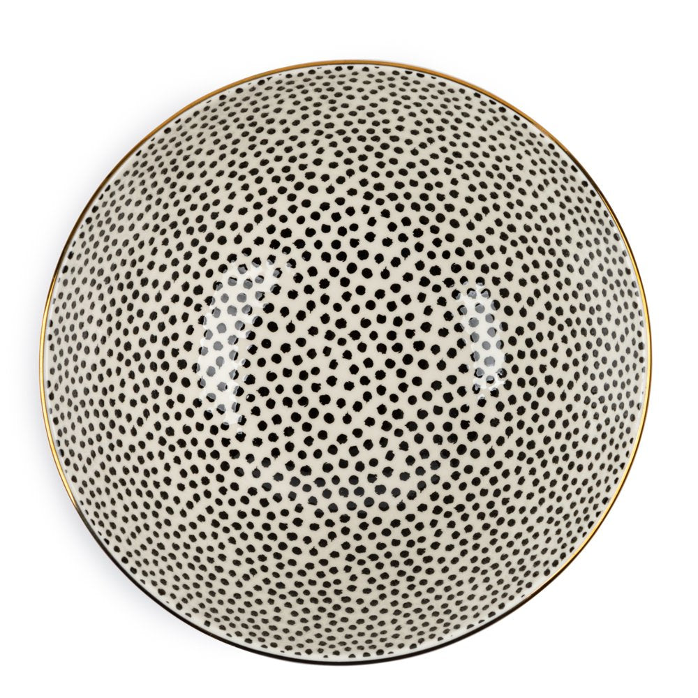 Stoneware Large Bowl, Dot