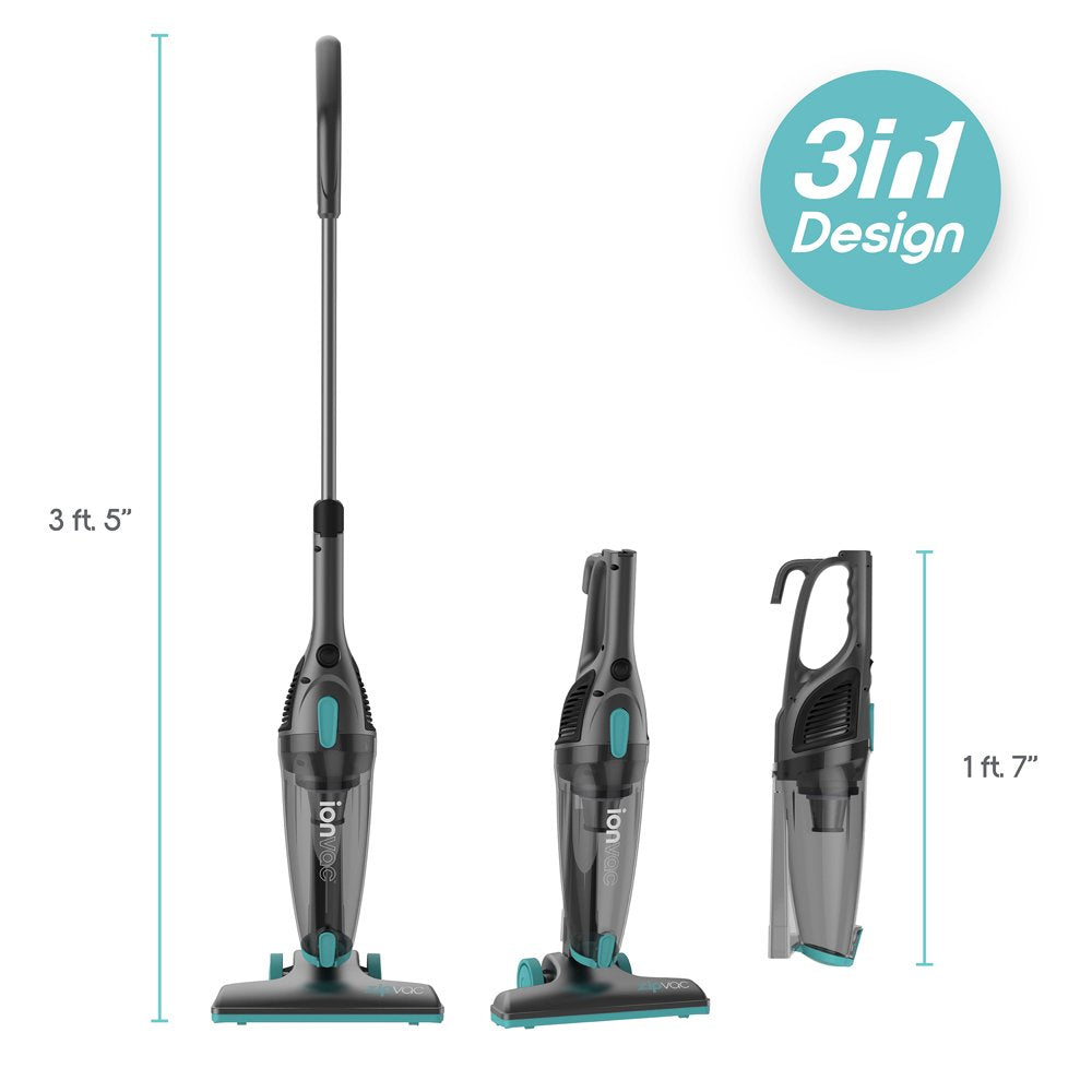 Zipvac, 3-In-1 Corded Upright/Handheld Floor and Carpet Vacuum Cleaner, New