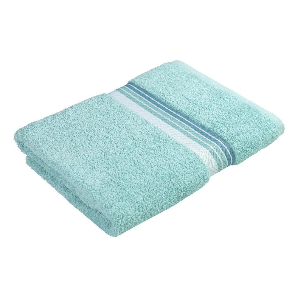 Ombre Stripe Bath Towel, Clearly Aqua