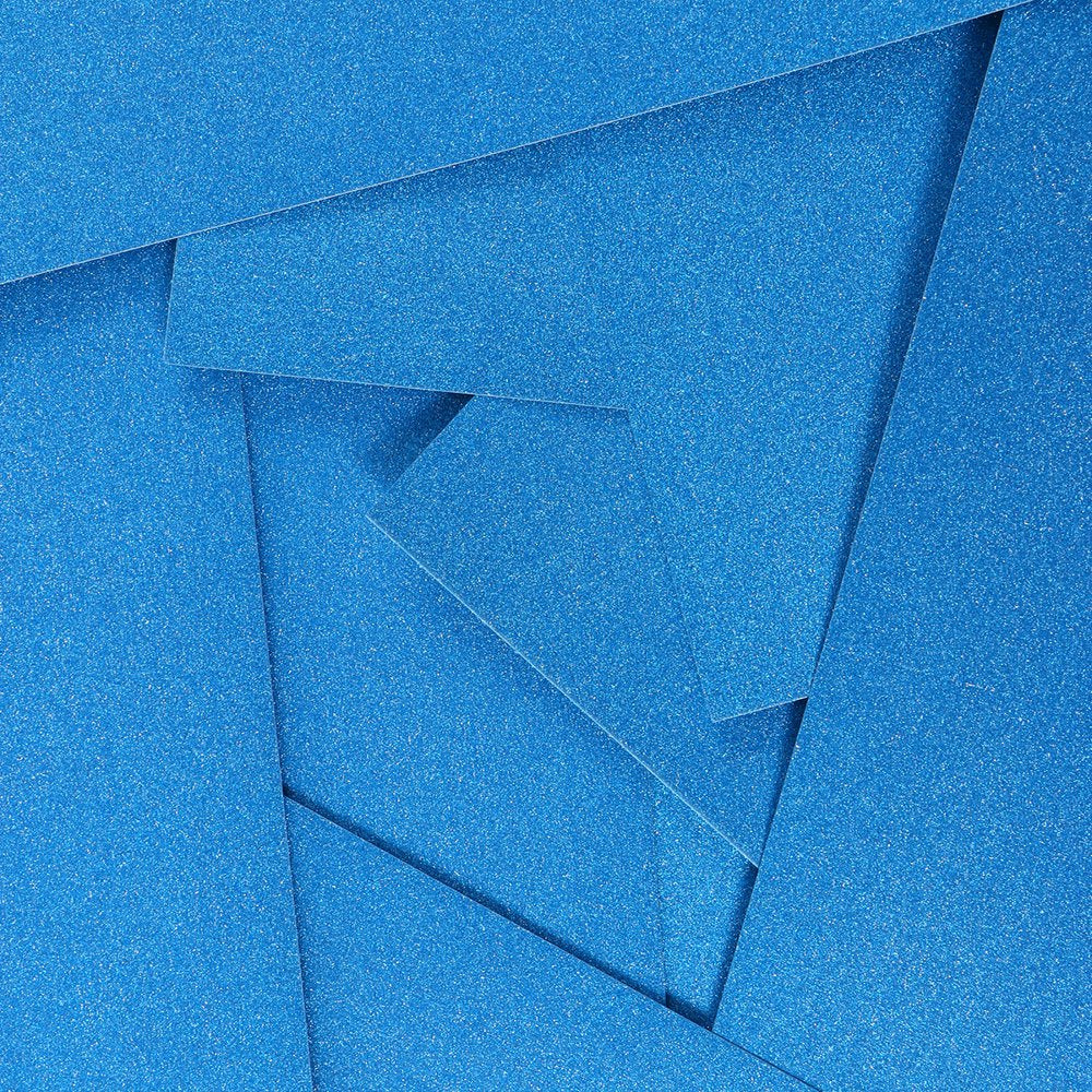 10Pcs A4 Sheets Glitter Cardstock Making Diy Material Sparkling Craftwork Scrapbooking (Sky Blue)