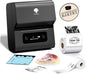 Phomemo Label Printer M221-3 Inch Wide Portable Label Maker for Small Business, Barcode & Address Labels, Compatible with Phone/Pc, Space Gray + 100 Labels