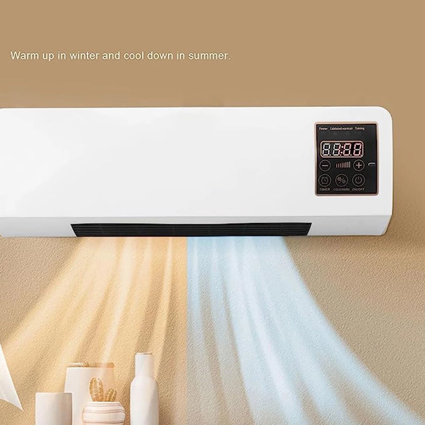 9000 BTU through the Wall Air Conditioner,115V,440 Sq. Ft. Ac Window Unit,Portable Mobile Conditioning Outdoor Camping Household-Cooled -One Machine without External Mini Small Conditioner