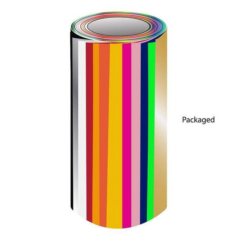 Easyweed Heat Transfer Vinyl, 15" X 3' Rolls, 12 Pack Top Colors with Design Card