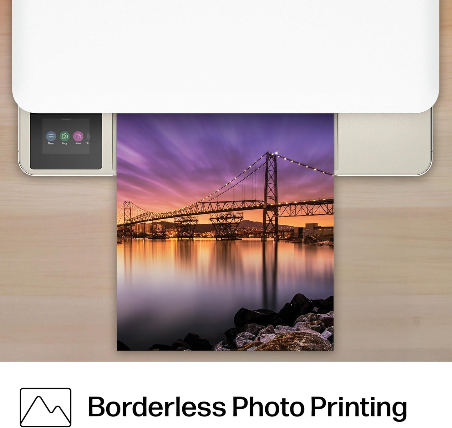 HP Envy 6155 Wireless All-In-One Color Inkjet Printer, Print, Scan, Copy, Duplex Printing Best-For-Home, 3 Month Trial of Instant Ink Included, Ai-Capable (C2WR7A) Portobello