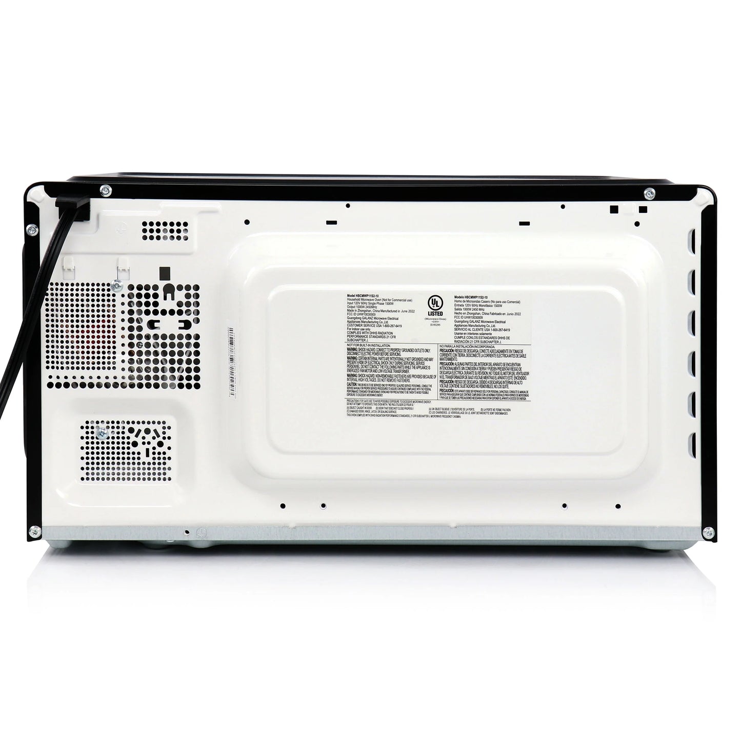 1.1 Cu. Ft. 1000 Watt Countertop Microwave Oven in Black