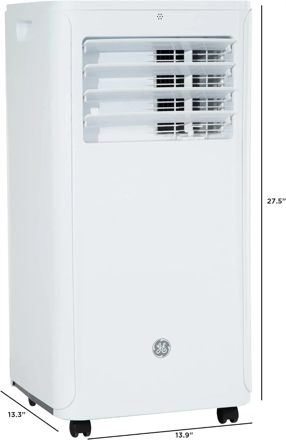 6,100 BTU Portable Air Conditioner for Small Rooms up to 250 Sq Ft., 3-In-1 with Dehumidify, Fan and Auto Evaporation, Included Window Installation Kit 6100 BTU White