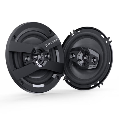 6.5" 4-Way Car Audio Speaker Pair – 200W Peak Power – Precision HD Sound, HD6504A-WM1SD