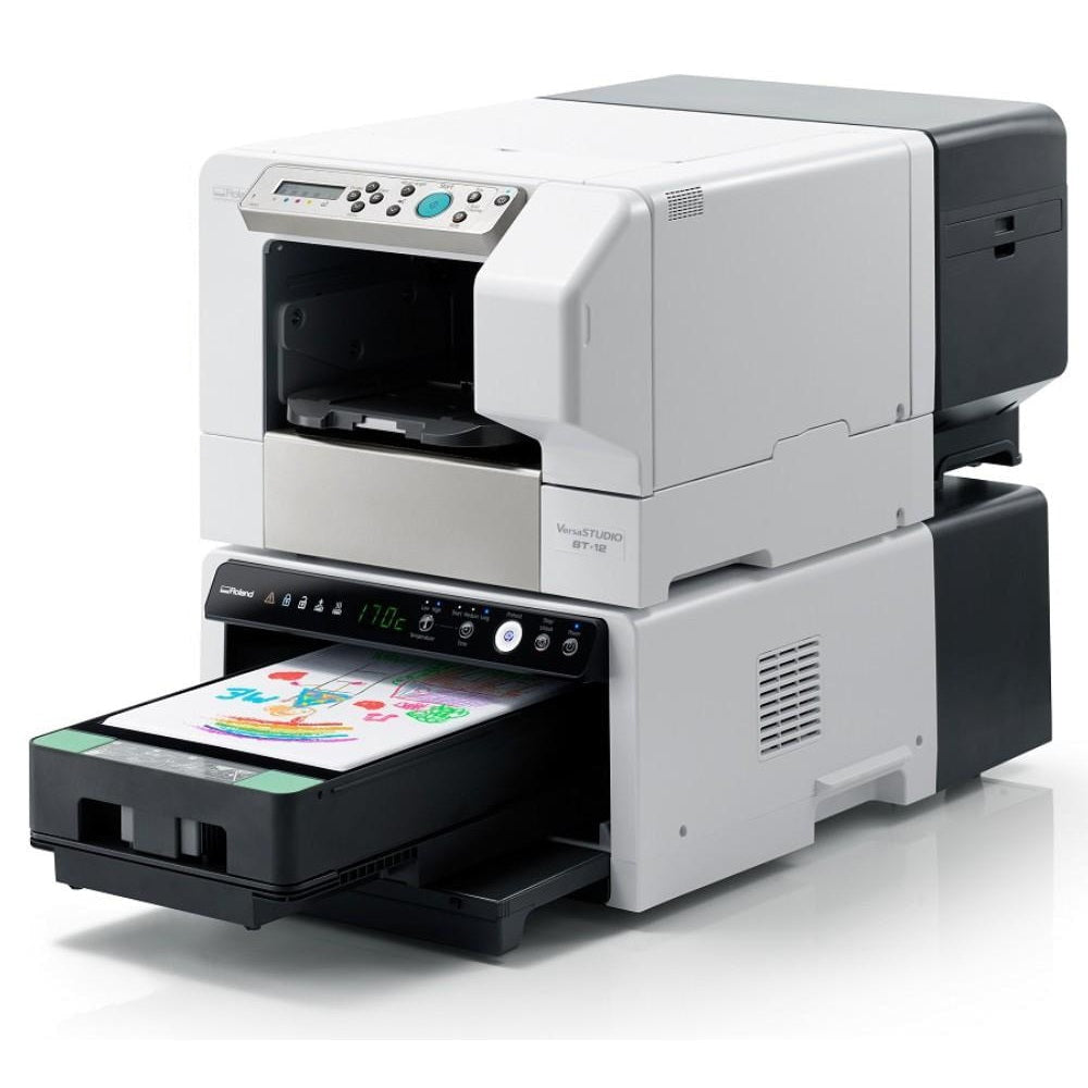Roland Versa Studio BT-12 Direct to Garment Printer and HB-12 DTG Finisher +ink