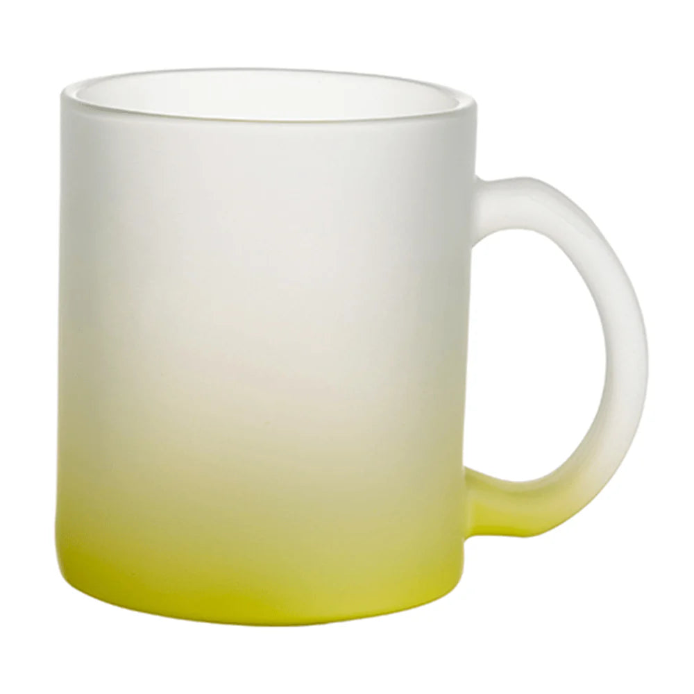 HPN Sublicraft 11 Oz. Color Gradient Sublimation Glass Mug - 36 per Case