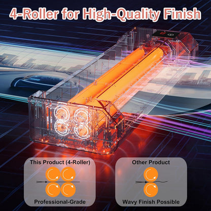 SINCHI 13-Inch Thermal Laminator & Foil Applicator – 4-Roller, 3–10 Mil, 40S Warm-Up, 43S/Page, LED Touch Panel, Jam Release, Auto Shut-Off, 10 Sheets Included – for Office, School & Home Use