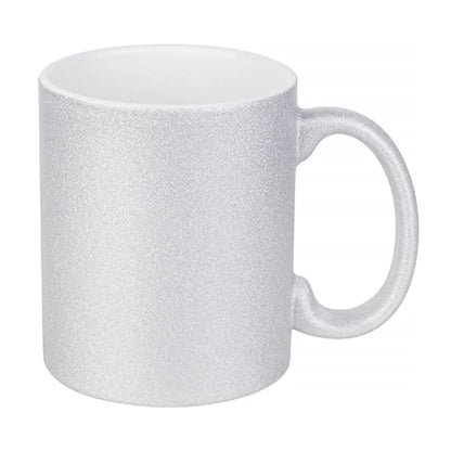 HPN Sublicraft 11 Oz. Glitter Sublimation Ceramic Mug - 12 per Case