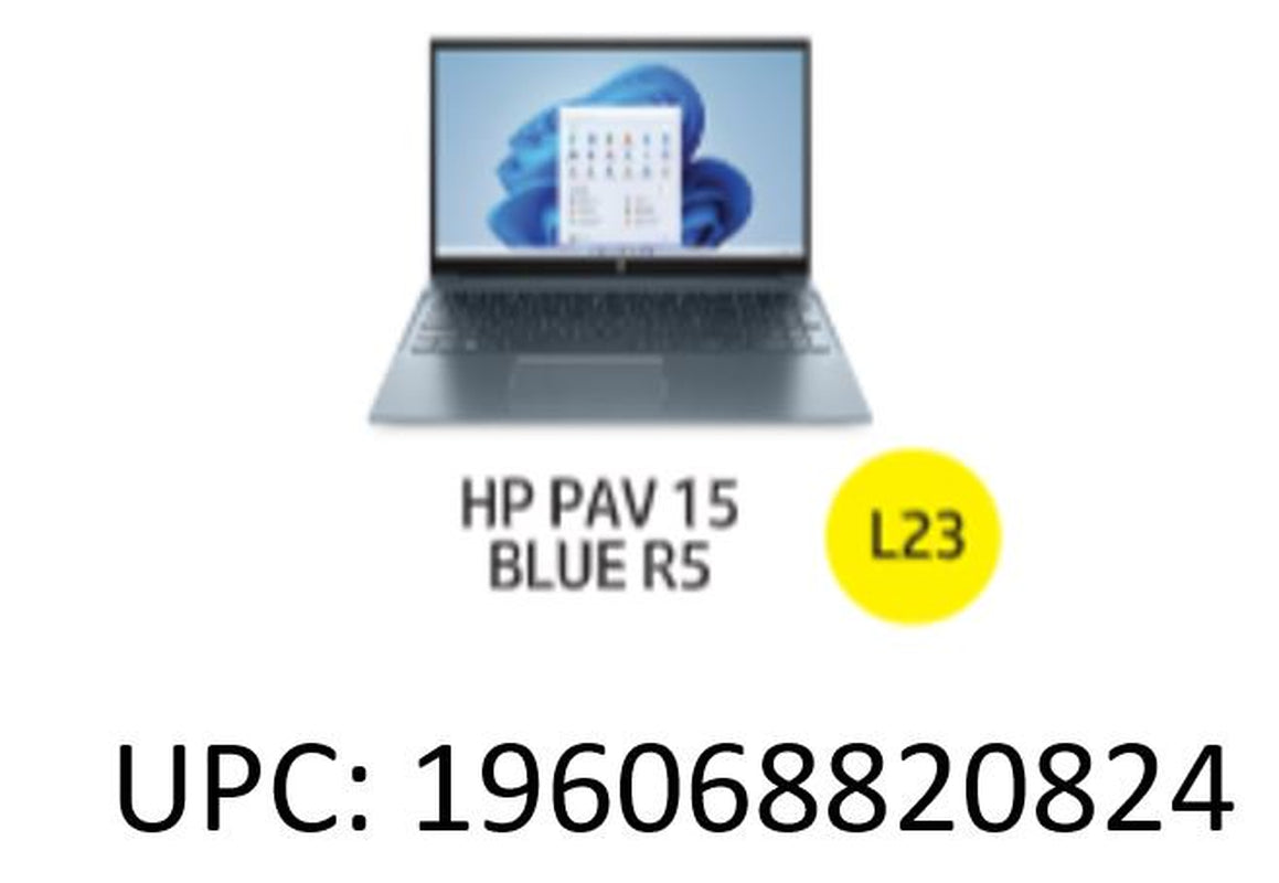 Pavilion 15.6" FHD Laptop, AMD Ryzen 5-5500U, 8GB RAM, 512GB SSD, Horizon Blue, Windows 11,15-Eh1052Wm