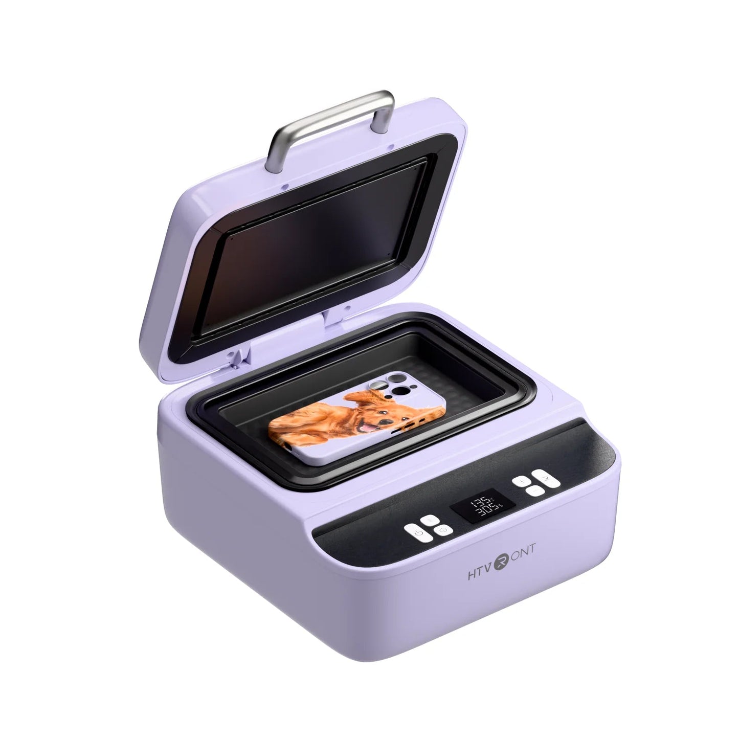 HTVRONT H17 Phone Cases Heat Press - Automatic Vacuum Heat Press Machine for Phone Cases- Sublimation Press for Custom Phone Case, Badges, Coasters,Purple