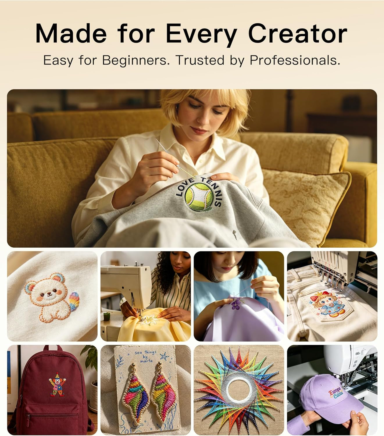 Aaa-Grade Polyester Embroidery Thread, 50 Colors, 40WT, 550 Yards Each, [Top Strength & Lint-Free] Silky Smooth Embroidery Machine Thread Kit Compatible with Singer, Brother, Janome, and More