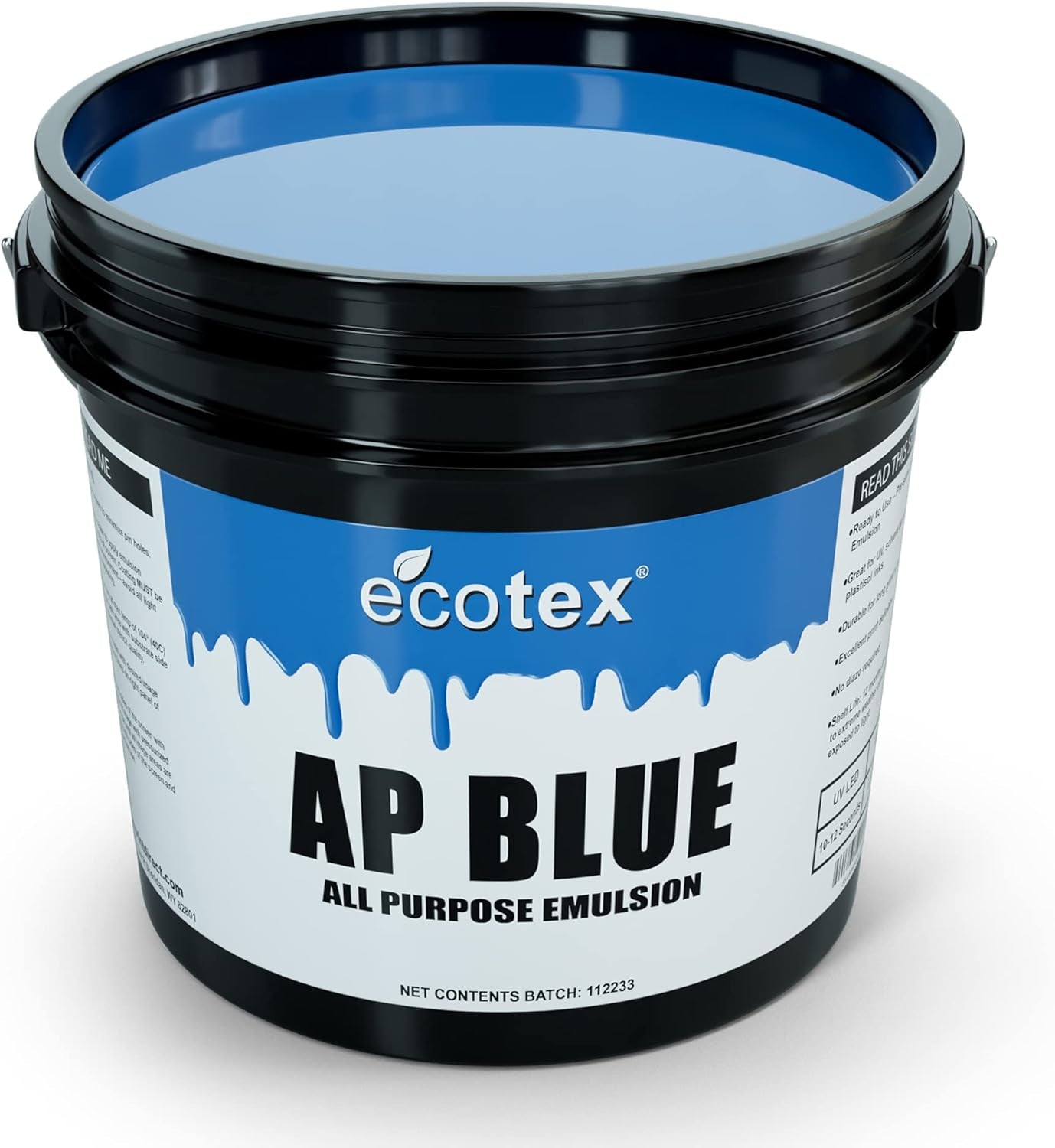 ® AP Blue Screen Printing Emulsion (Quart - 32Oz.) Pre - Sensitized Photo Emulsion for Silk Screens, Textiles, and Fabric - for Screen Printing Plastisol Ink, Screen Printing Supplies