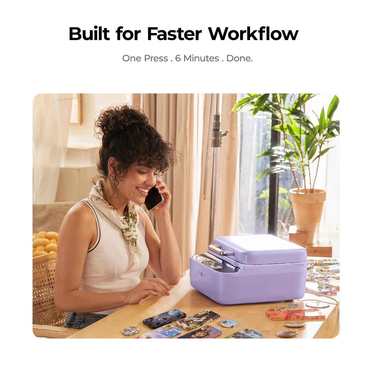 HTVRONT Auto Heat Press 2+ H17 Phone Case Heat Press +Tumbler Heat Press All-In-One Bundle