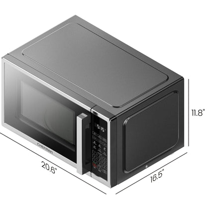 1.1 Cu Ft Countertop Microwave Oven, 1000 Watts - Stainless Steel