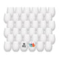Wholesale 17 OZ Sublimation Glass Wine Cups Bulk Frosted White 12 Pack & 36 Pack & 72 Pack