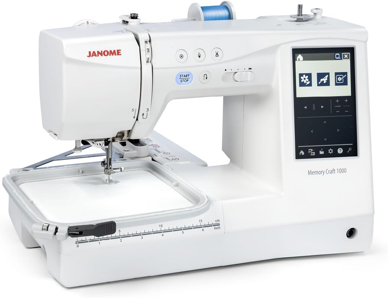 Janome Memory Craft 1000 Combination Sewing & Embroidery Machine - Max Embroidery 5.5" X 5.5"
