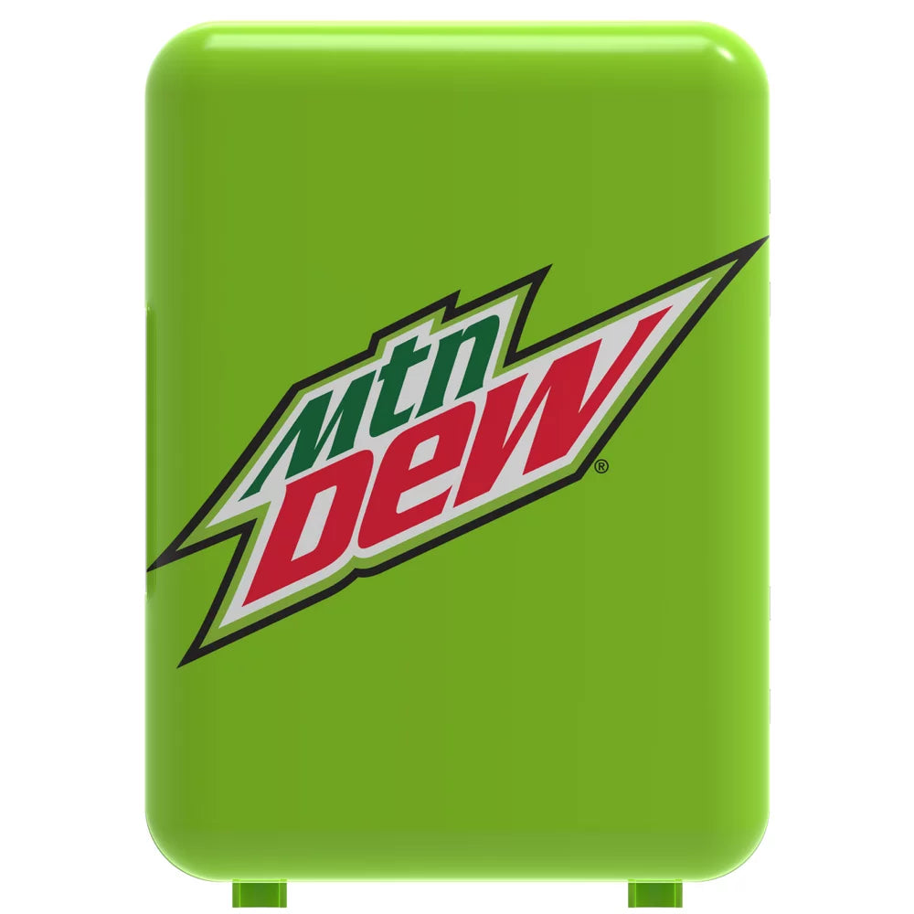 Mountain Dew New 6-Can Mini Capacity Cooler, MIS134MD, Green, Compact Design, Reversible Door, 9.5 Inches
