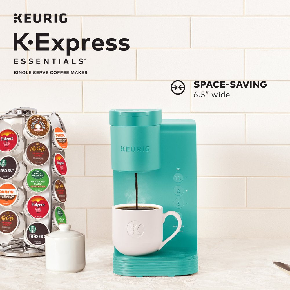 K-Express Essentials Single-Serve K-Cup Pod Coffee Maker, Teal