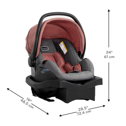 Evenflo Omni plus Travel System with Litemax Infant Car Seat, Shasta Pink