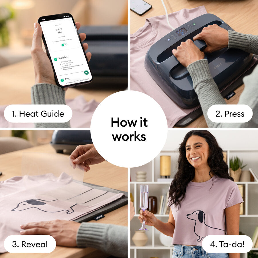 Cricut EasyPress® SE – 12 in x 10 in, Slate Blue + Everything Bundle