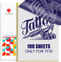 Phomemo TP31 Tattoo Transfer Paper Only for TP31 Tattoo Machines Printer, 3.15" X 5.24" Transfer Paper, 100Pcs