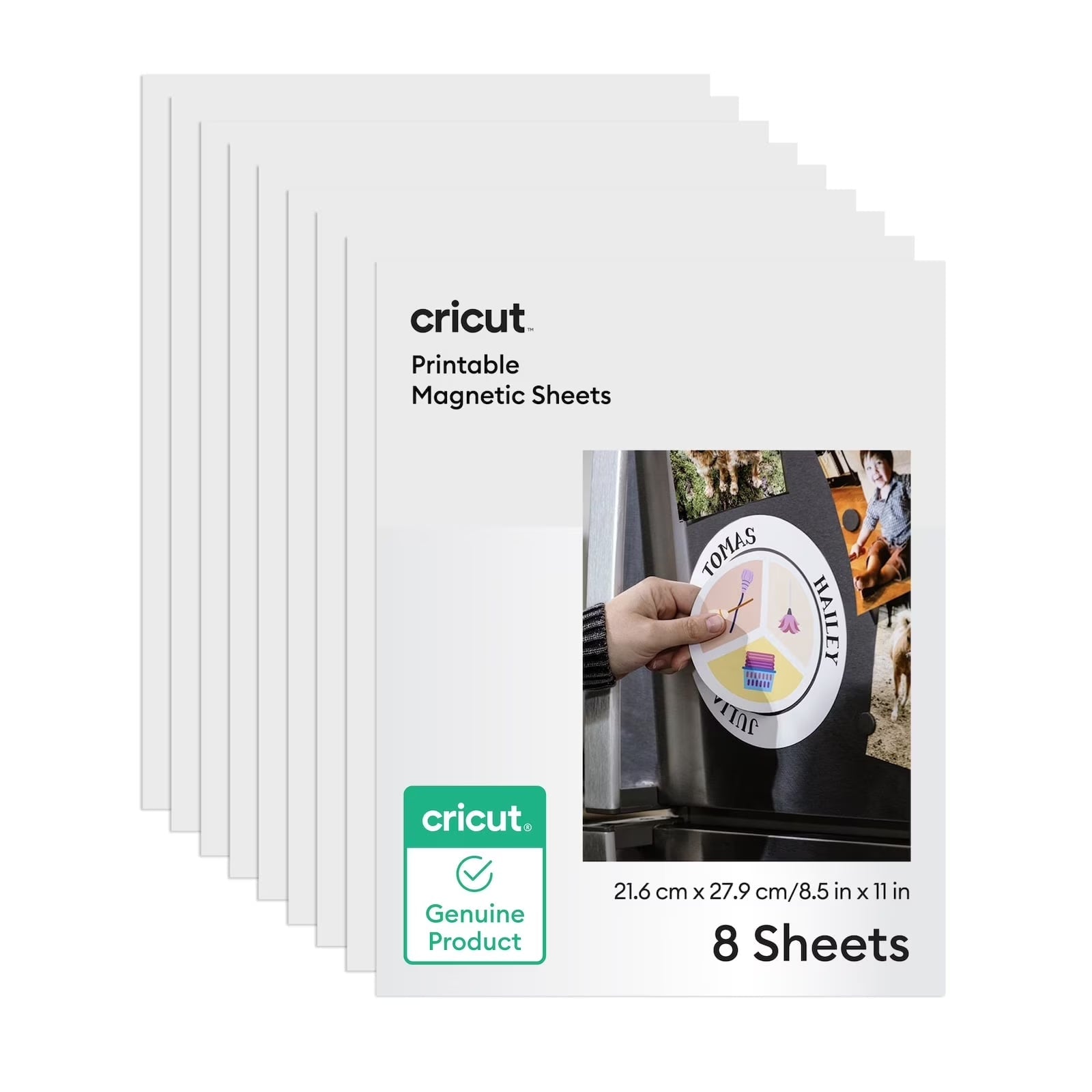 Cricut 8.5 X 11 Printable Magnet Sheets 8 Count