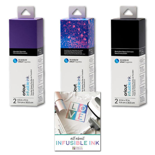 Infusible Ink Transfer Sheets Bundle for Mug Press, Purple Watercolor