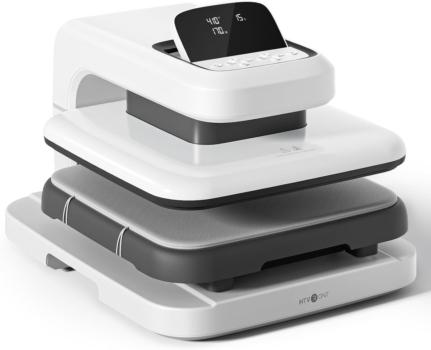 Auto Heat Press 2 - Heat Press Machine for T Shirts with Adjustable Pressure & Higher Heating Height, Heats up Fast & Evenly Heat Press 15X15 for HTV, Sublimation, Heat Transfer Projects