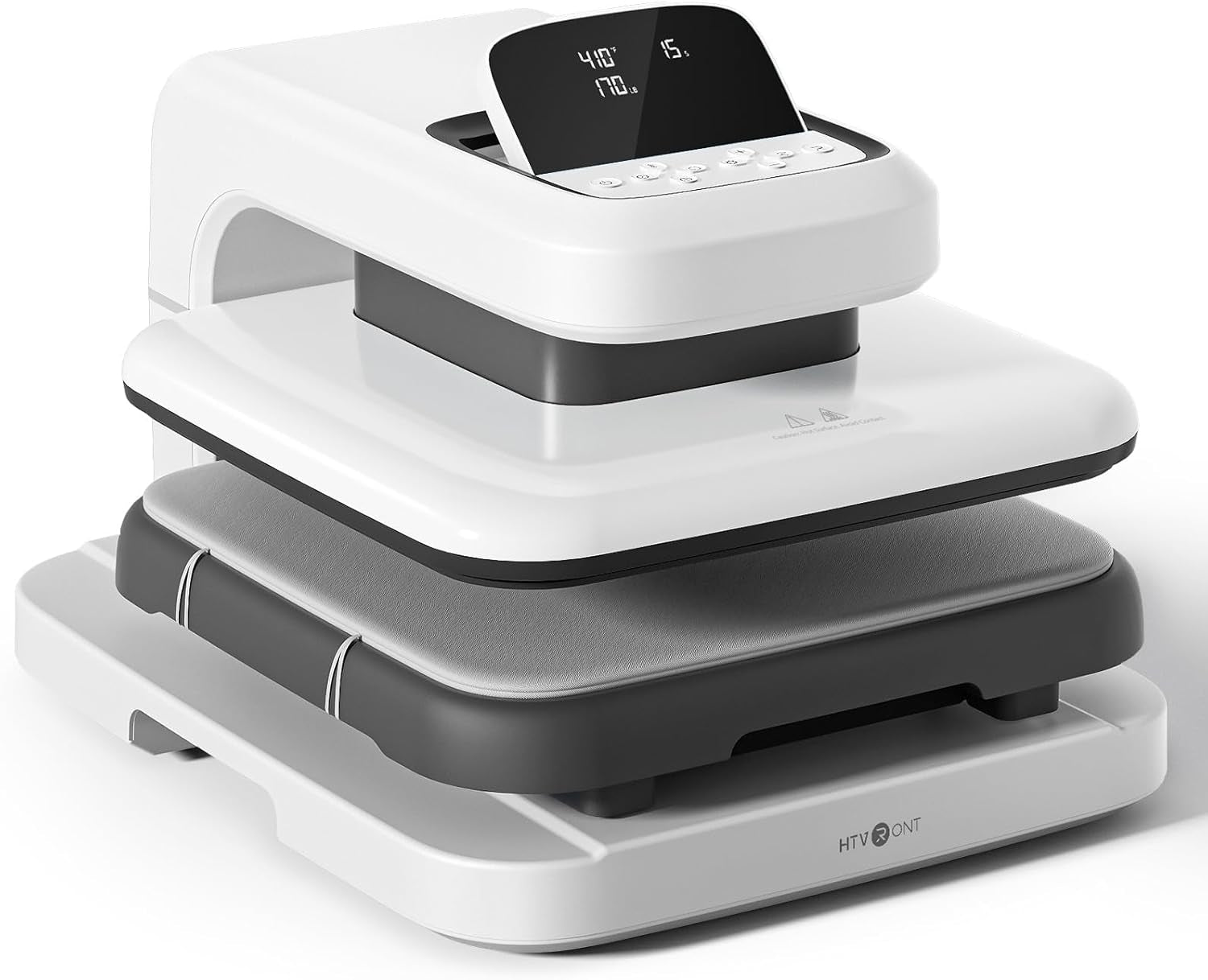 Auto Heat Press 2 - Heat Press Machine for T Shirts with Adjustable Pressure & Higher Heating Height, Heats up Fast & Evenly Heat Press 15X15 for HTV, Sublimation, Heat Transfer Projects