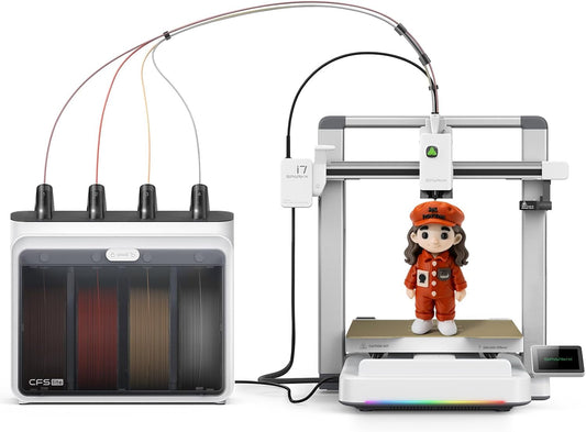 Creality SPARKX I7 Combo 3D Printer,Multi-Color 3D Printer with AI Camera, Auto Leveling, Auto Filament Feeding, Direct Drive Extruder, 260×260×255Mm Build Volume, Wifi Remote Monitoring