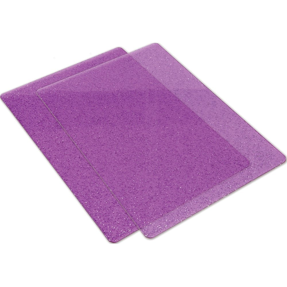 Accessory - Cutting Pads, Standard, 1 Pair (Purple W/Silver Glitter)