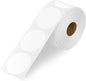 2 Inch Circle Thermal Labels, Self Adhesive 2X2 Direct Thermal Labels Round, White, 750 Sheets per Roll, 1 Roll