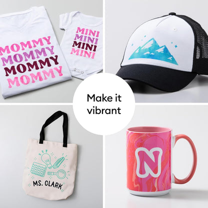 Cricut® Infusible Ink® Transfer Sheets, Black (3 Ct) - 12 X 12In - Comes with Butcher Paper - Personalize T-Shirts, Coasters, Baby Bodysuits, Tote Bags, & More