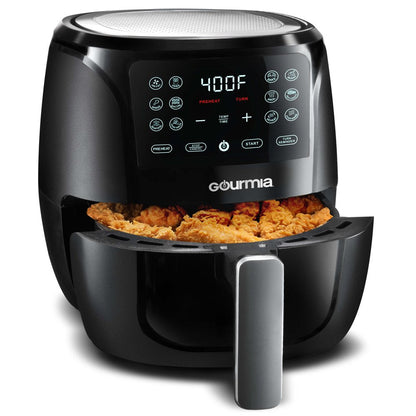 4 Qt Digital Air Fryer with Guided Cooking, Black GAF486, New, 12.5 High