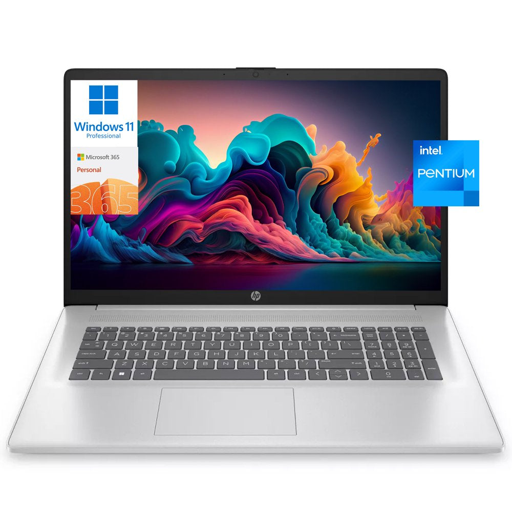 17 17.3" HD+ Touchscreen [Windows 11 Pro] Business Laptop Computer, Intel Pentium Silver N5030, 8GB RAM, 256GB SSD, 1-Year Office 365, Long Battery Life, Wi-Fi 5, Bt 5, HDMI, Silver