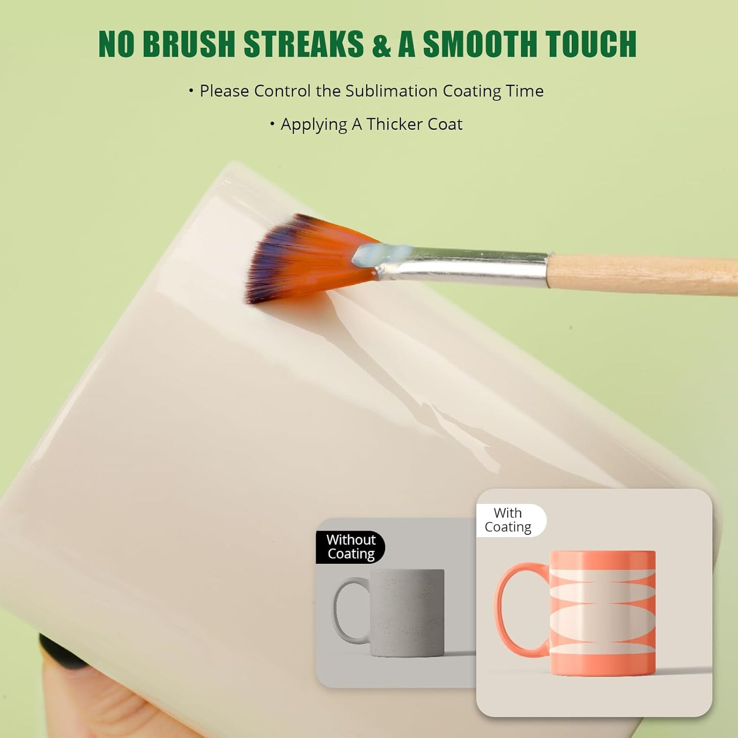 Sublimation Coating for All Hard Substrates-250Ml Glossy Waterproof Sublimation Coating for Mugs, Glass, Tumblers, Sublimation Coating for Ceramics, Tiles, Stainless Steels with Super Adhesion