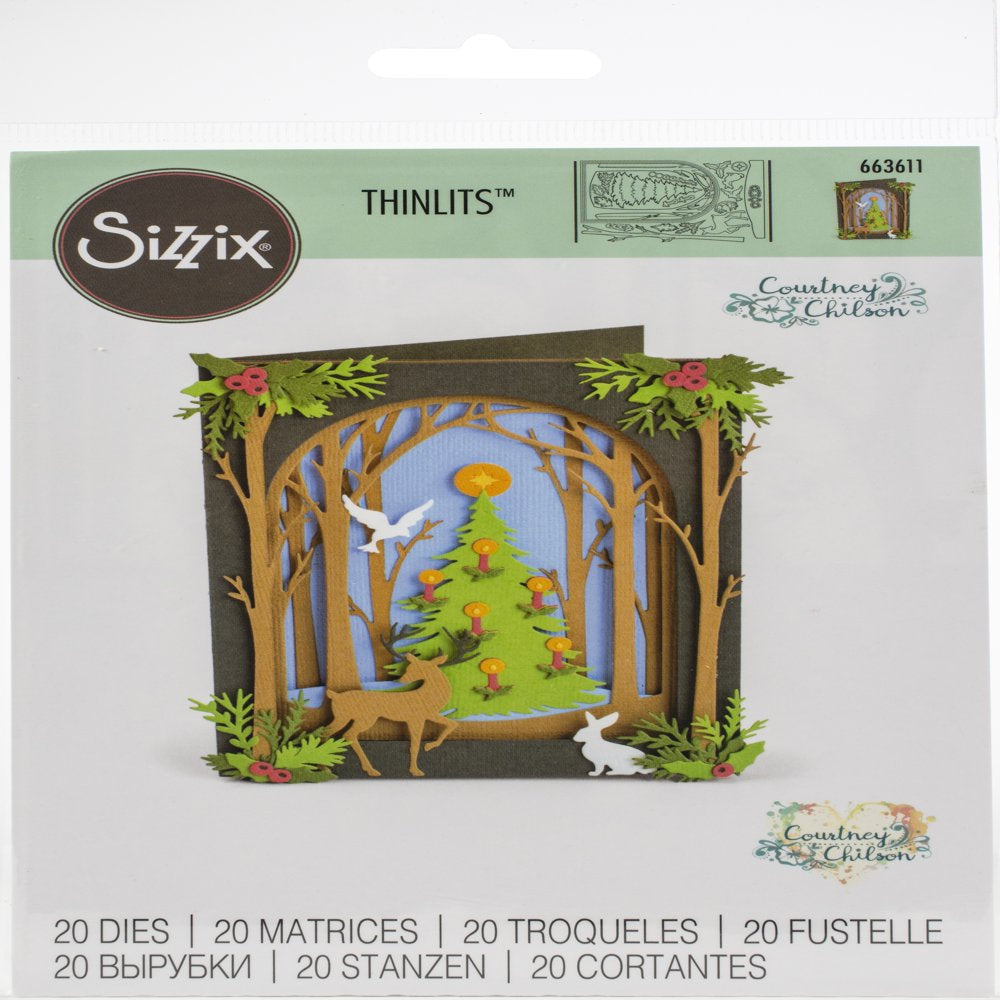 Thinlits Die Set 20PK Christmas Shadow Box by Courtney Chilson