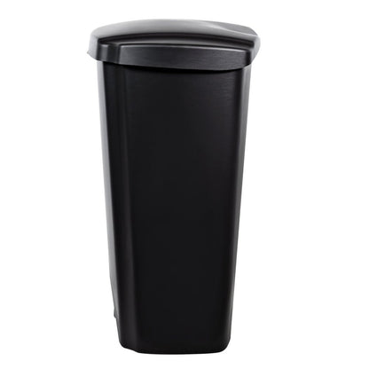 12.1 Gallon Trash Can, Plastic Step on Kitchen Trash Can, Black