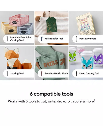 Explore 5 Machine Essentials Bundle with Smart Vinyl and Iron-On Samplers, Card Making Set and 100+ Project Ebook