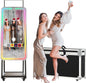 MWE Magic Mirror Photo Booth Machine Touch Screen with Printer,12Mp 4K HD Camera,Rgb Surround Light Music Sync,Professional Photography Light,Dual System,Software APP Remote Control (47In)