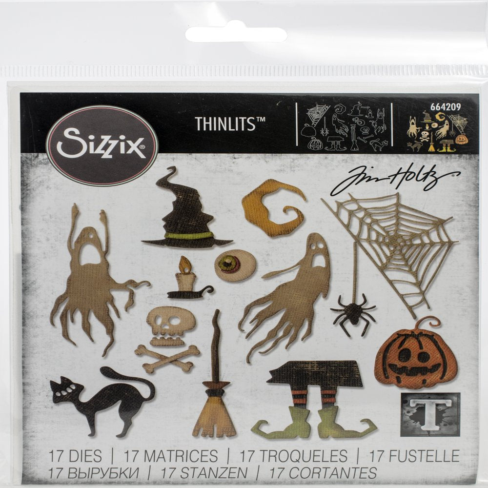 Thinlits Die Set 17PK Frightful Things by Tim Holtz